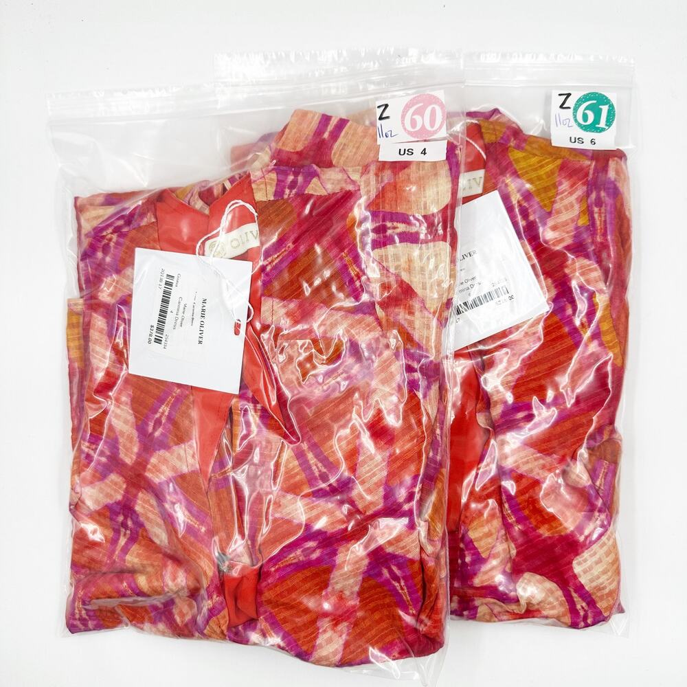 Marie Oliver Carmina Mini Dress in Guava Pink Orange Multi US 4 NWT Resort Wear - Picture 5 of 5